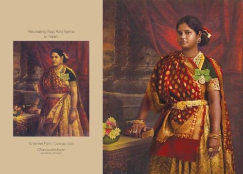 loveisyaariyan:South Indian Actresses Pose For Modern Day Recreation Of Raja Ravi Varma Paintings (x