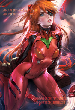 sakimichan:    Asuka ;D ! it’s fun to draw a sci-fi inspired character again +she’s a redhead which I love !NSFW High-res JPG, Vid process,PSD ►https://www.patreon.com/posts/3424185  