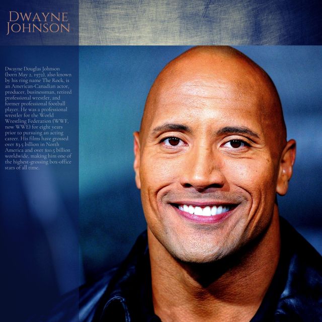 Actor and wrestler dwayne johnson, also known as the rock