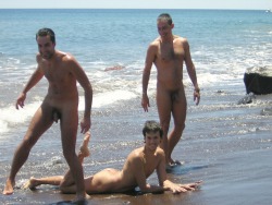 DESNUDOS EN LA PLAYA