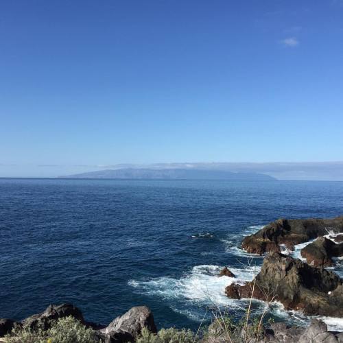 The Views Were Amazing In Tenerife. The Ocean Was So Blue #blue #ocean #atlanticocean #tenerife #vacation