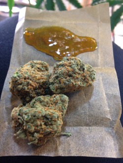 blissful-euphoria-420:  Picked up a half of green crack and a gram of chemdawg oil 😛 