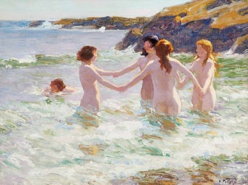 Edward PotthastWater Nymphs, circa 1916