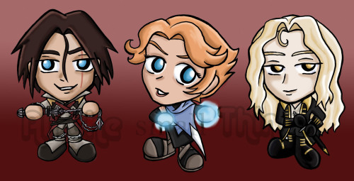 allthesmallthingsgallery:Castlevania chibis! New chibis for my upcoming art tables.