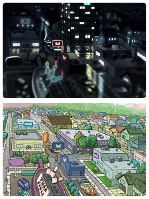 megamadridista4life:  Top image: Over the Garden Wall Bottom image: Clarence Anyone else notice this? Well done, animators. Well done. 
