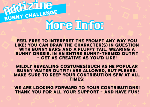 addisonzine: addisonzine: The Bunny Challenge is here! Celebrate the most bunny-themed time of the y