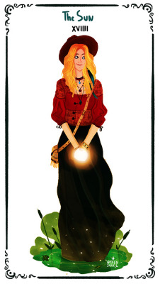 electric-frankenstein:   I finally finished my series of American horror story tarot cards! =) 