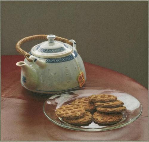The Chinese teapot  -    Sok Kan Lai, 2007Chinese , b.1959-Oil on canvas