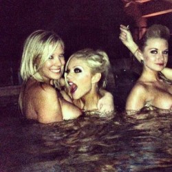 pornlovingfreak:  Pool night with the girls last night