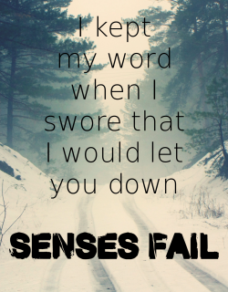 jamesandrewcrosby:  Calling All Cars - Senses Fail