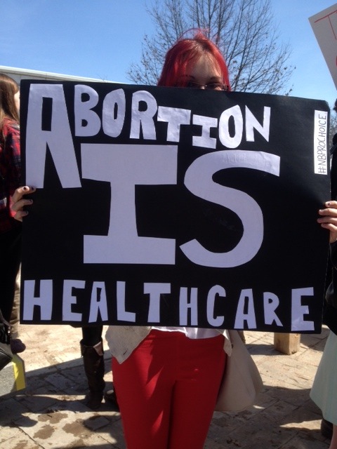 nbprochoice:nbprochoice:Abortion IS healthcare Photo by Keri!  NBProchoice rally in Fredericton