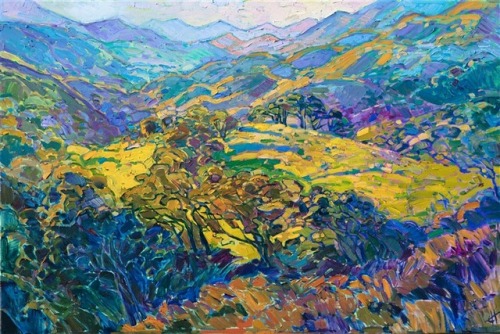 Art by Erin Hanson1. Torrey Dawn2. Torrey Pine3. Turning Color4. Velvet Shadows5. Vineyard Way6. Vir