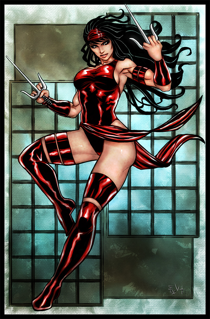 unitedheroines:  13/15 Marvel Comics Super Heroines: Elektra Follow Us: http://unitedheroines.tumblr.com/