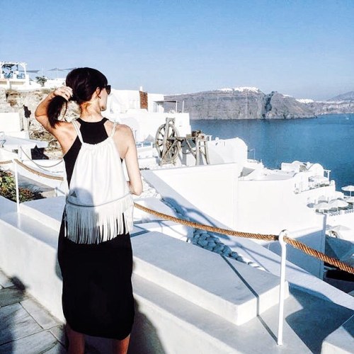 Santorini #frachella #katn #handmade #backpack #fashion #design #santorini #greece #summer #vibes #s