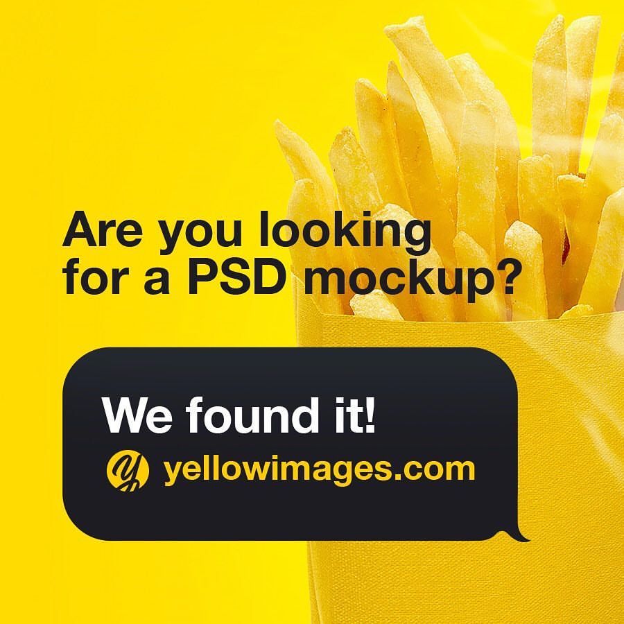 Download YELLOW IMAGES — Are you looking for a PSD mockup? #psd #mockup...