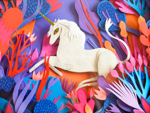 New Stuff on my Etsy! I&rsquo;m glad to show you my &ldquo;Unicorn&rdquo; Paper Cut! &nb