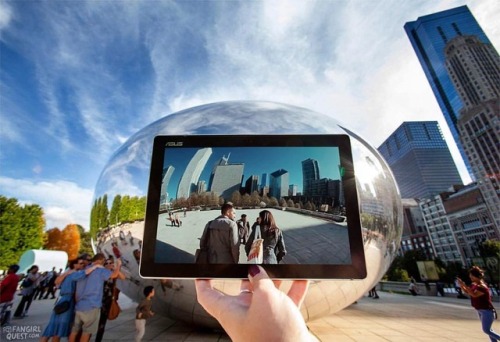 Sceneframing Source Code (2011) on location at the Chicago Bean AKA the Cloud Gate.