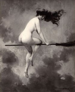 connoisseur-art:Luis Ricardo Falero, Muse of the Night