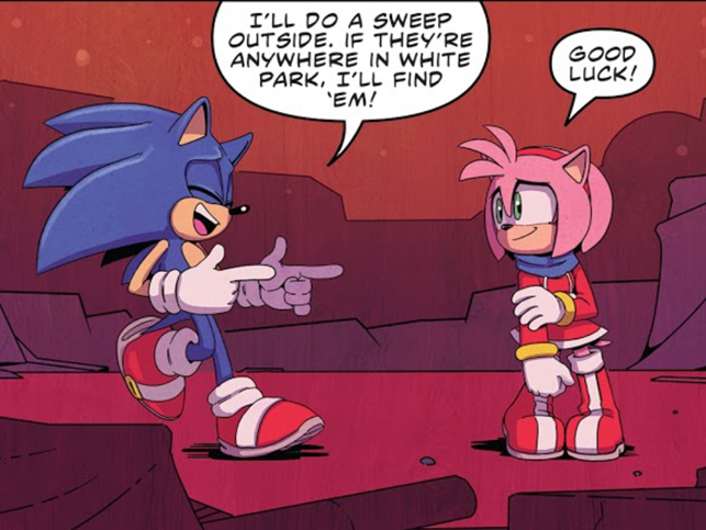 Sonamy! (Amy mistakes Boom Sonic :3 )