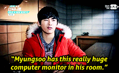  the mystery behind what Myungsoo uses his