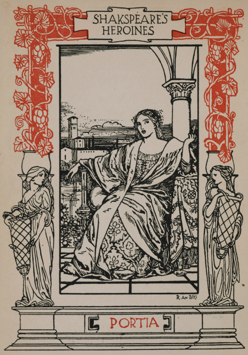 1901 edition of Anna Jameson’s Shakespeare’s Heroines, illustrated by Robert Anning Bell