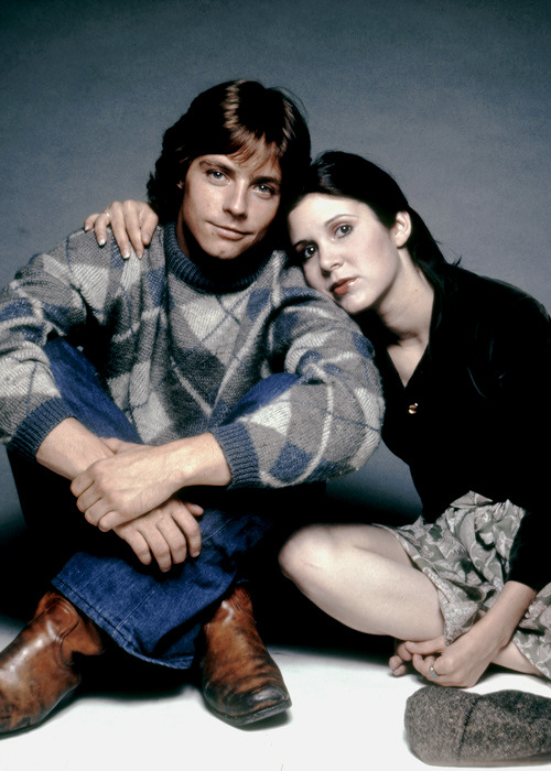 lukeskywalkers: Mark Hamill and Carrie Fisher photographed for ‘Star Wars’ photoshoot (1