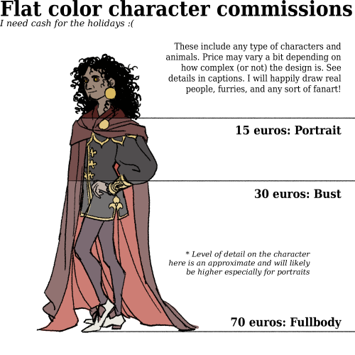 sothasil:Hello everyone! I’m opening a few flat color commission slots. If you are interested,
