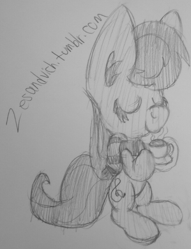 30minchallenge:  Ponies keeping warm - &frac12;  Awww &lt;3