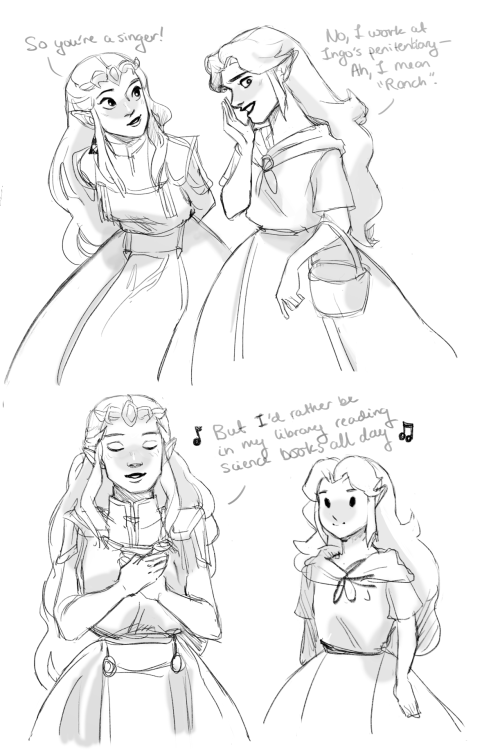 liridi:barbie princess and the pauper au,,, get it,,, because Malon is an imprisoned servant who wan