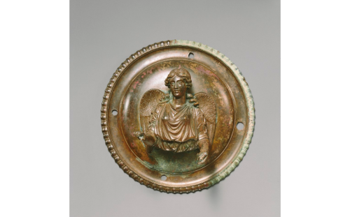 Clipeus with Bust of Nike Roman 25 B.C.E.-25 C.E. bronzeEagle Roman Asia Minor 100-300 C.E.Portrait 