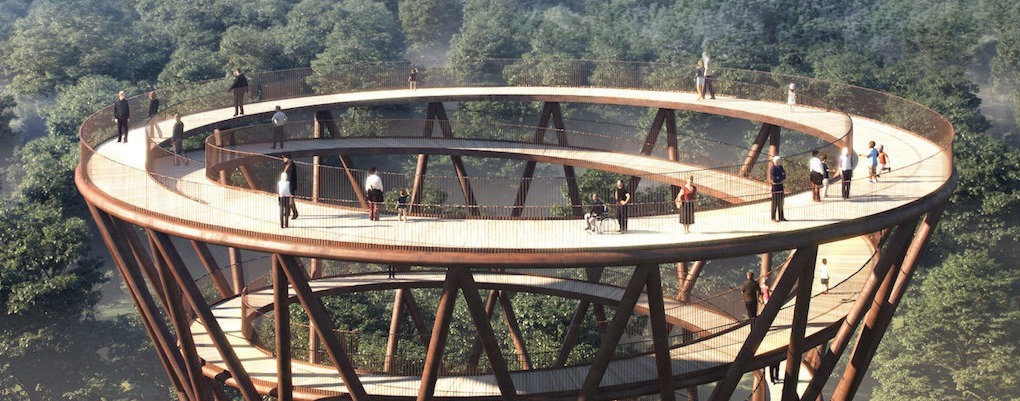 culturenlifestyle: Spiraling Walkway Amidst The Danish Forest Gives You A Stunning