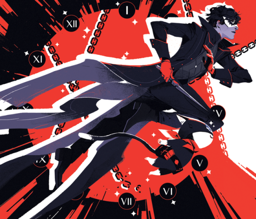 p-kom: wraparound cover for the persona 5 planner! 