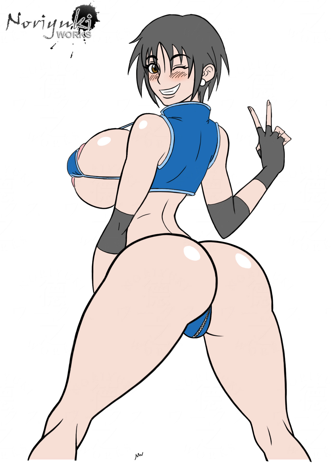 noriyukiworks:   Sketch: OC Yukino (color)A sexy pin-up of my original Character