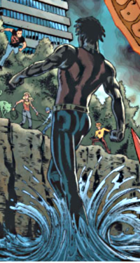 shadesandsupers:  Kaldur’ahm, son of Black Manta, is AQUALAD