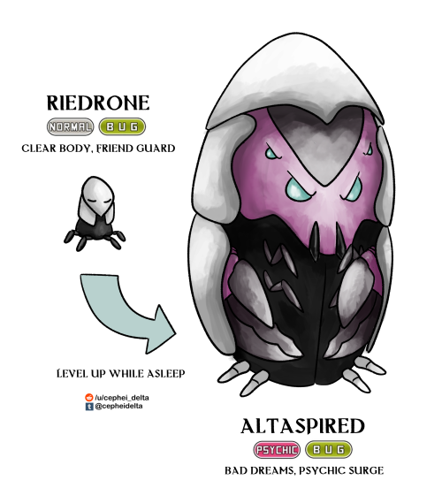 cepheidelta: Eberron Pokemon #6-7 - Riedra Bug type seemed a natural fit for Riedra, with its psychi
