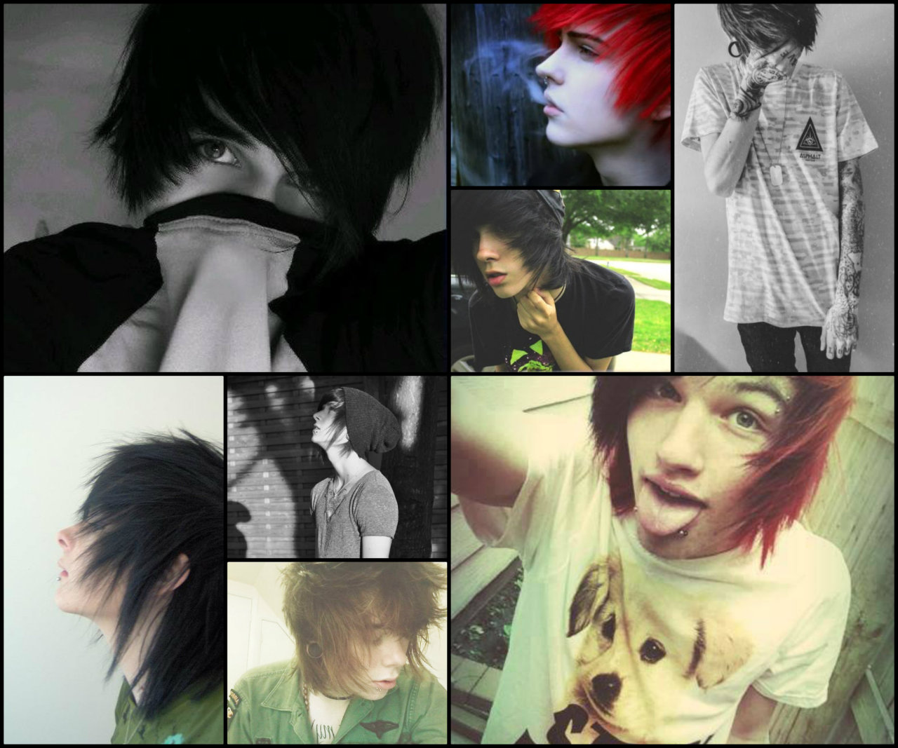 scene boy hairstyle tumblr