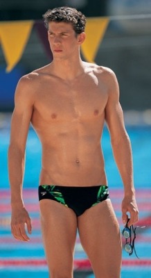 jockbrad:  Swimmers, wrestlers, football players / singlets, jockstraps, speedos and spandex! http://jockbrad.tumblr.com/ 