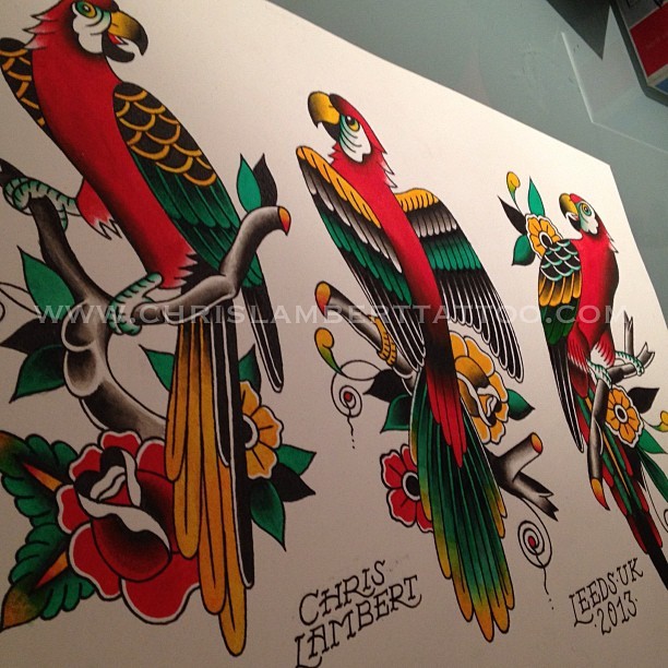 30 Adorable Parrot Tattoo Designs You will Love  Art and Design