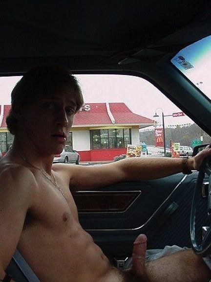 exhibitionistbostonguy:  nakedoutdoorguys:  Perfect clothes for a drive through  Love going nakid th