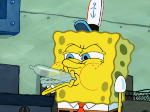 ruinedchildhood:Remember the time Sponge Bob made a Squidward balloon animal out of condoms