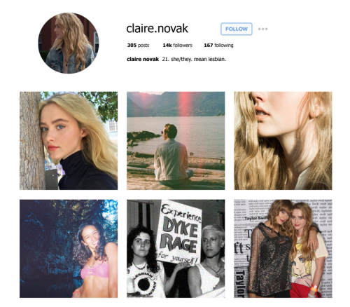 deanwifechester:claire novak + instagram