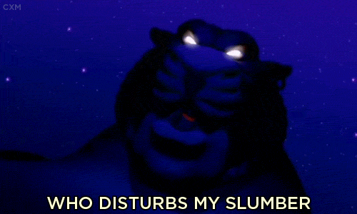 IF SOMEONE WAKES ME UP WHILE I'M NAPPING