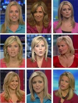 boredandmoist:  ripleysbelieveitornah:  neopetcemetery:  the flawless diversity of fox news anchors  They don’t ALL look the same…   Stepford wives.