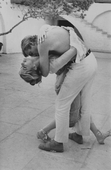 Candice Bergen and Michael Caine who are filming ‘The Magus’ movie set Majorca, Spain. 19/06/1967