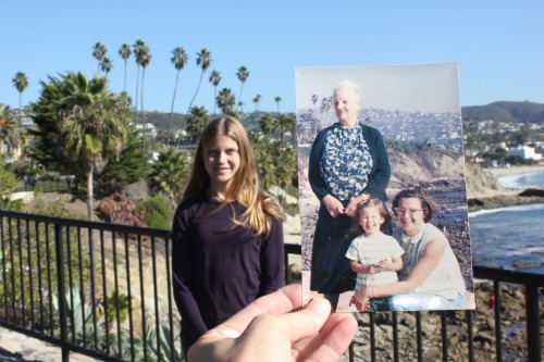 Dear Photograph, Our family often went to Laguna Beach. We did so in 1968, when my grandmother visit