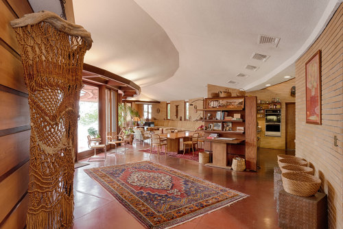 Andrew B. Cooke House, Virginia Beach, Virginia, Designed by Frank Lloyd Wright in 1953 and com