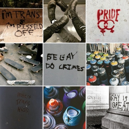 skizzorlover:lgbt graffiti punk moodboard