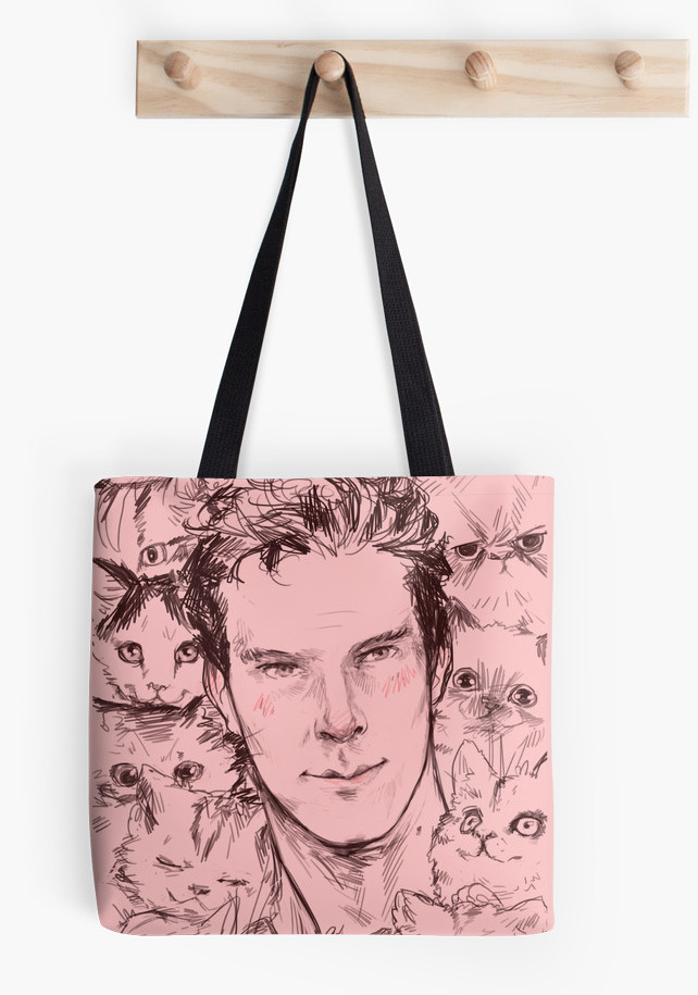 RedBubble added tote bags!! With all-over printing!! So I messed around and made