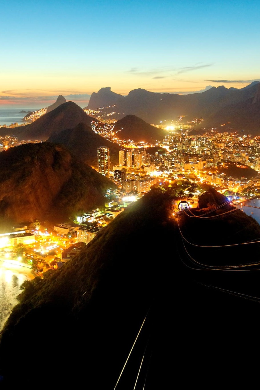 visualechoess:Sunset in Rio de Janeiro, Brazil- (via)