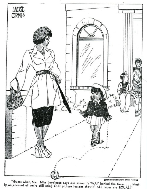 thighhighs:  You’ve probably never heard of Jackie Ormes and that’s a goddamn tragedy. But it’s not surprising—there is no “Jackie Ormes Omnibus" available on Amazon.com, no “Collected Patty-Jo ‘n’ Ginger,“ no “Essential Torchy